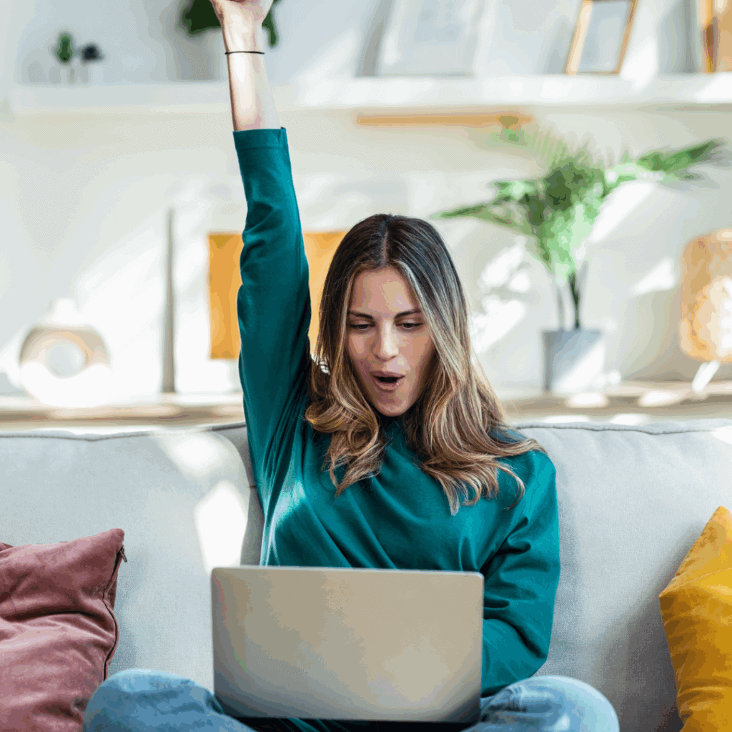 Female entrepreneur working at her desk on business planning