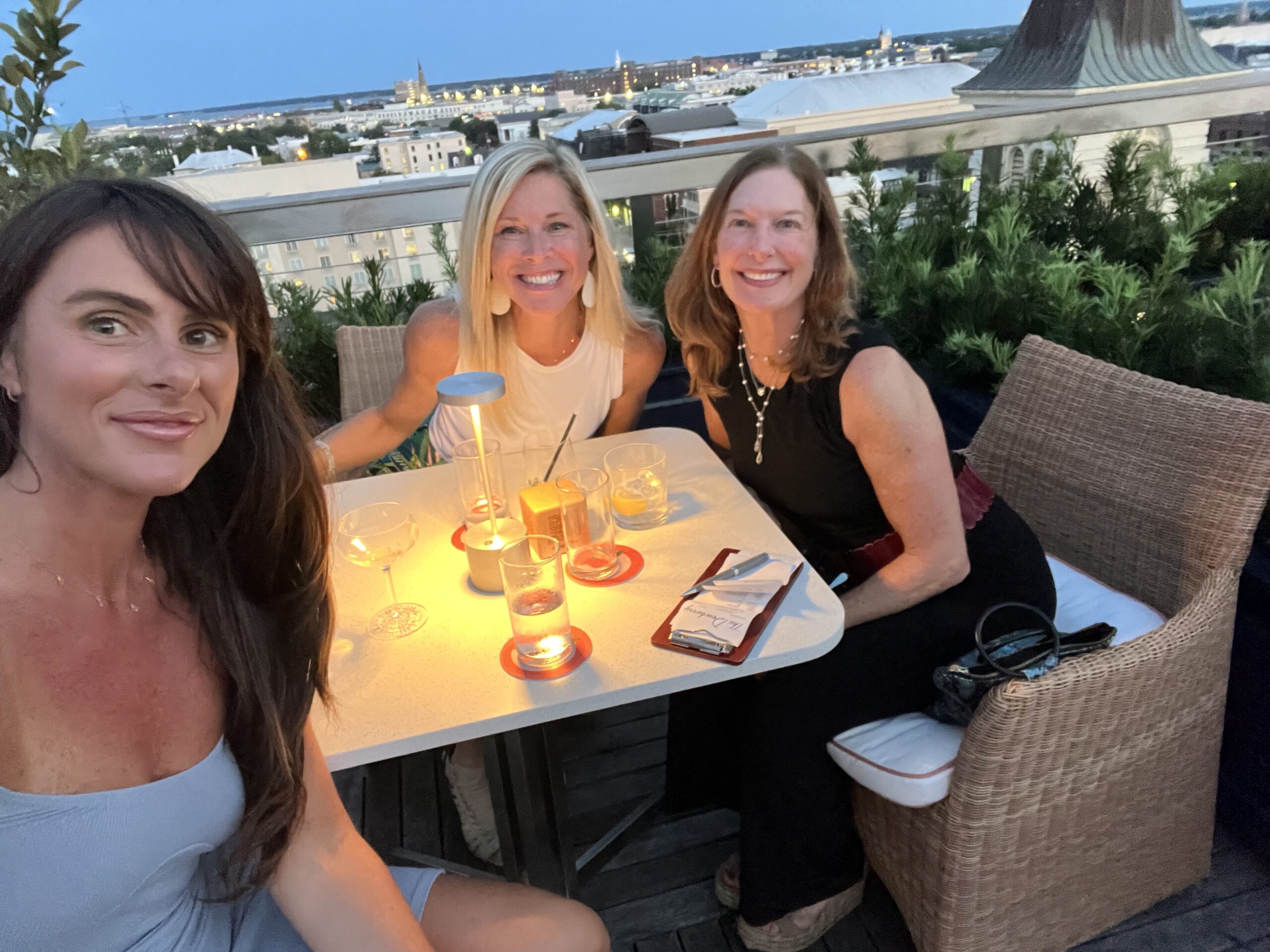 female entrepreneurs having business dinner at charleston restaurants